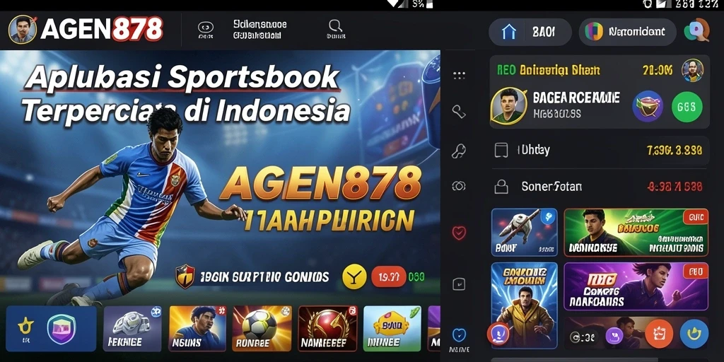 Screenshot AGEN878 menunjukkan fitur taruhan olahraga yang menarik.