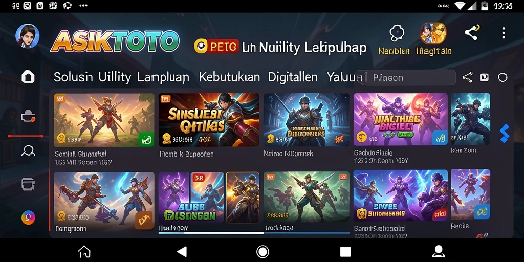Tampilan antarmuka ASIKTOTO yang intuitif dan menarik.