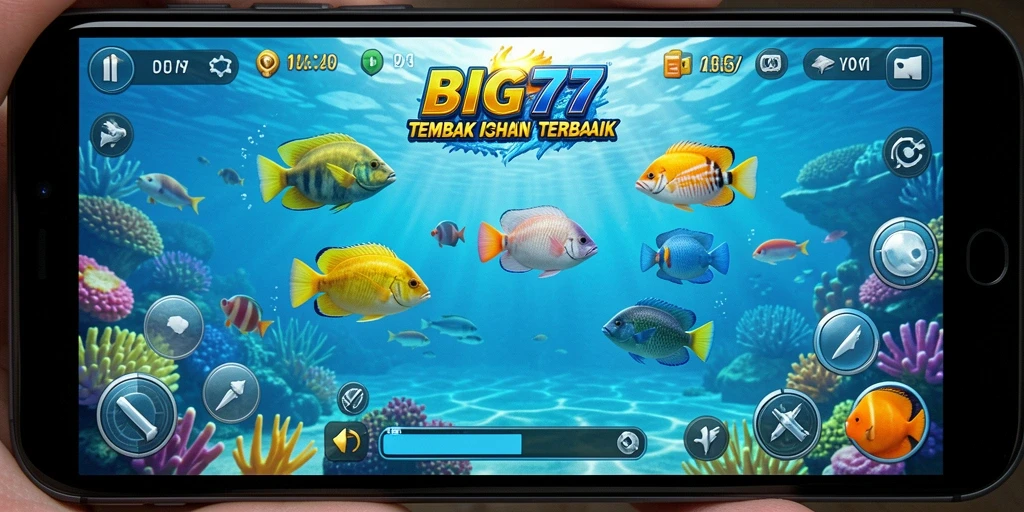 Tampilan gameplay seru dari game Tembak Ikan BIG77.