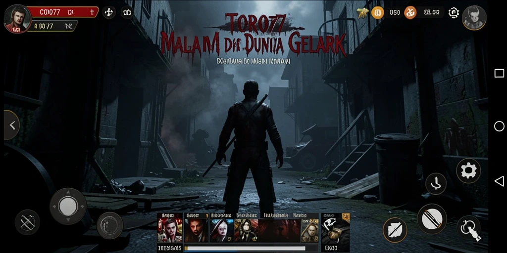Tangkapan layar gameplay mendebarkan dari COO77 menunjukkan suasana horror yang intens.