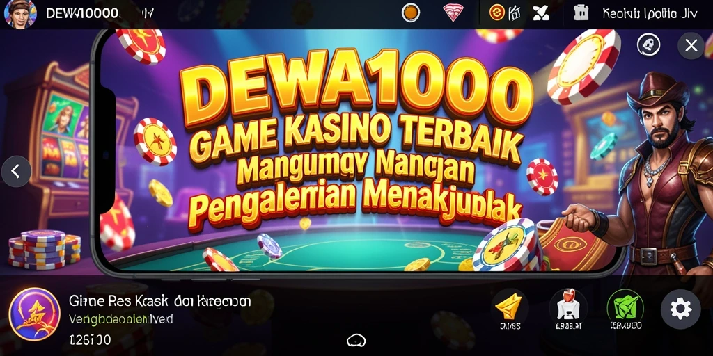 Tampilan menarik gameplay DEWA1000 dengan berbagai permainan Kasino.