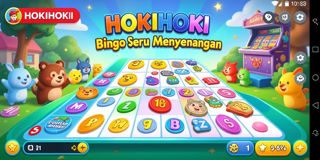 Tampilan gameplay seru dan interaktif dari HOKIHOKI.
