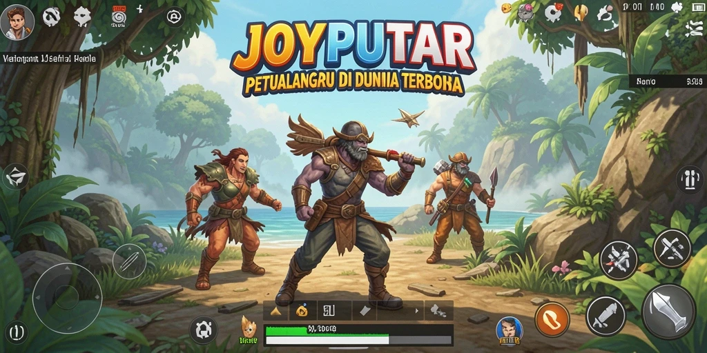 Tampilan gameplay mendalam dari dunia terbuka JOYPUTAR yang menantang.