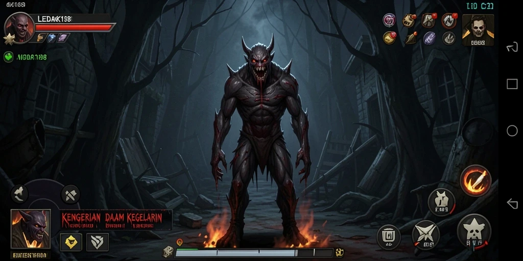 Tampilan mengerikan dari gameplay <strong>LEDAK188</strong> yang menampilkan aksi mendebarkan di kegelapan.