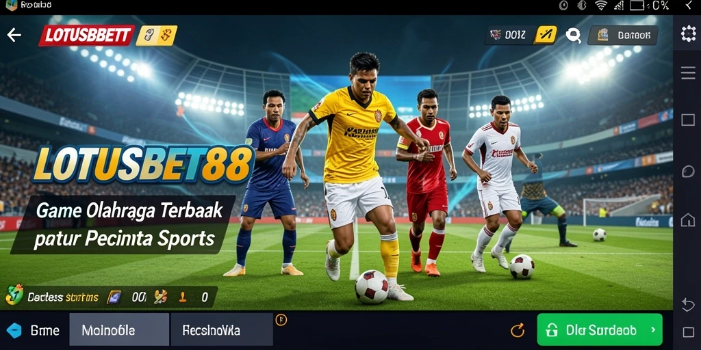 Tampilan gameplay seru dari LOTUSBET88 yang menampilkan berbagai olahraga.