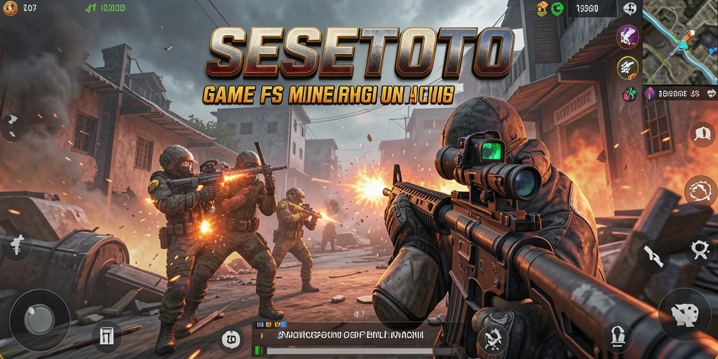 Tampilan intens dari gameplay SESETOTO saat pertempuran berlangsung.