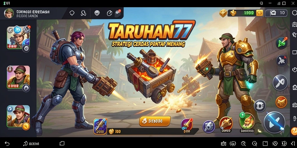 Tangkapan layar TARUHAN77 menunjukkan aksi strategi yang mendebarkan.