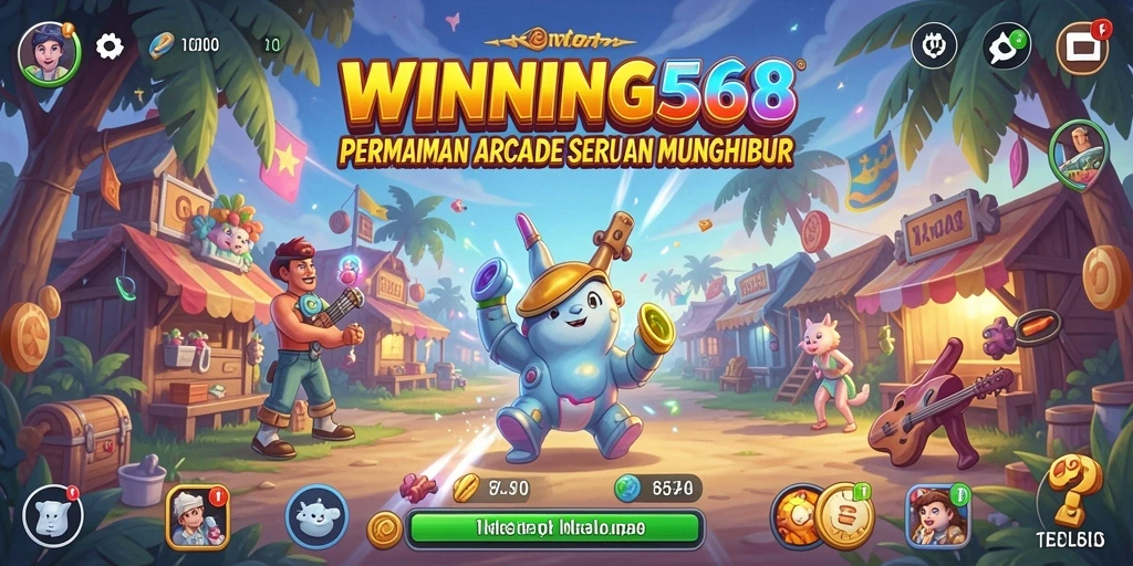 Tampilan gameplay seru dari WINNING568 yang menantang dan penuh warna.